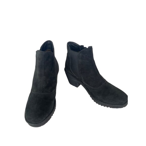 FLY London Leather Ankle Boots - Wote in Black EU 41 US 10 - Picture 16 of 16